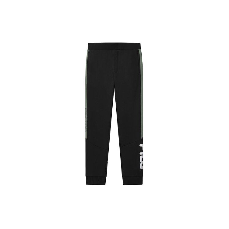 

Fila Logo Print Knitted Breathable Cuffed Sports Pants Men bottoms Black F51M138699F-BK XXXL