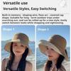 360° Protection Bucket Hats Bowknot Sun Protective Hat New Fisherman's Hat  Outdoor Travel