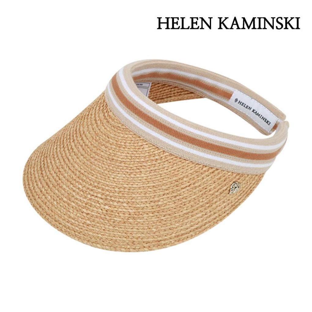 

Helen Kaminski Bianca Sun Cap Straw Hat Natural Nougat Visor Hat HAT50265-NTNS HAT50265-NTNS