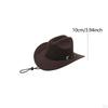 Classic And Trendy Western Cowboy Hat with Adjustable Cord for Shows Carnivals