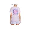 Nike Sportswear T-Shirt SS25 Comfortable Versatile Fashion Soft Short Sleeve Kids Tops Pink Purple HQ3234537
