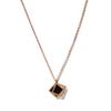 Gold-Plated Titanium Steel Geometric Square Necklace for Women - Cold Style Fashion Clavicle Chain Jewelry