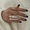 Exaggerated Starfish Ring Gold Color Flower Ring Romantic Pearl Ring  Friends