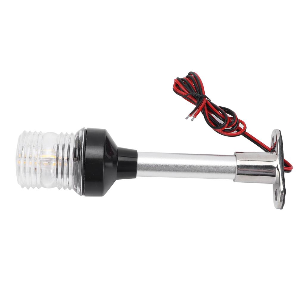 8in Sailing Signal Light DC12V 24V 5W 360 Degrees  All Round LED Anchor Stern Lamp IP66 White for Boat