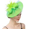 New European And American Style Deep Leather Pink Hair Accessories Mysterious Mesh Cover Headgear Gift Hat