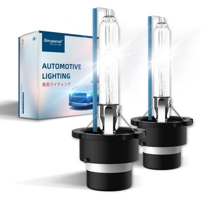Sinoparcel D4S HID-Lampe, 6000K, 35W, Hohe Helligkeit, HID-Scheinwerfer, Ersatz, 50% Helligkeit, Kompatibel