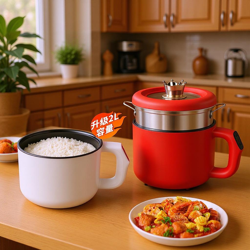 2L Multifunkční rýžovar a parní hrnec pro použití na koleji