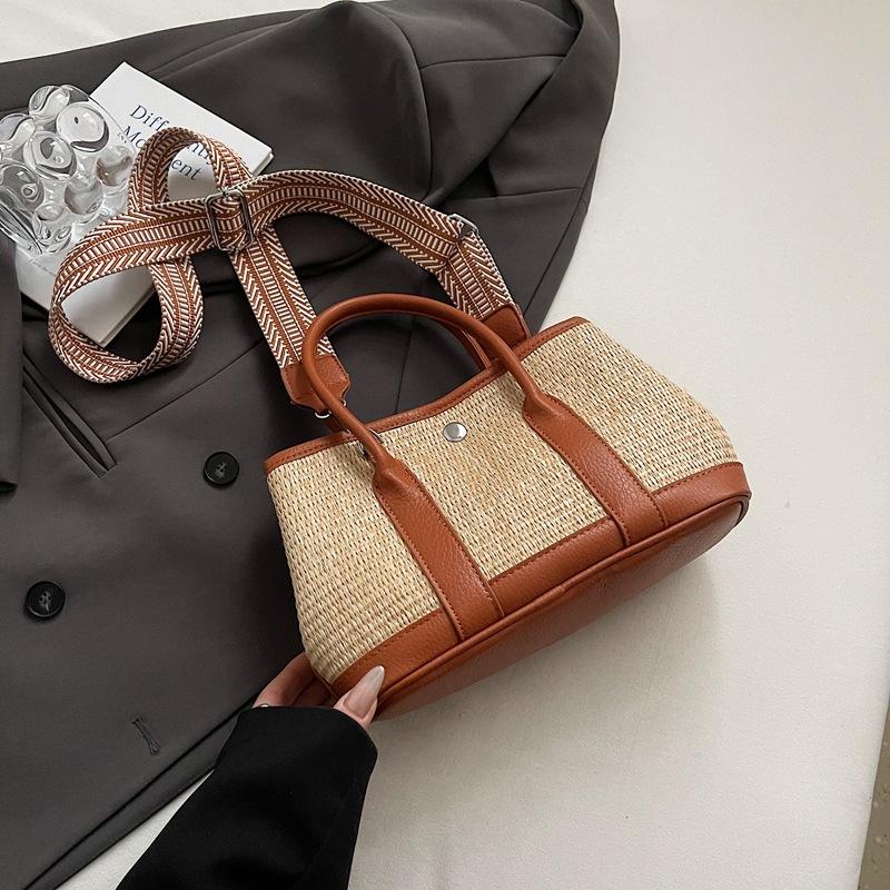 

Нишевая сумка контрастного цвета женская новая универсальная сумка-мессенджер модная портативная сумка-ведро летняя маленькая сумка