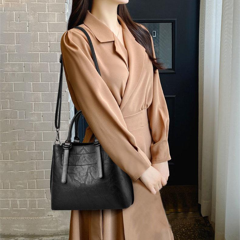 Women PU HandBag Women Belt Single Shoulder Bags Casual Totes Solid Color Soft Messenger Bag