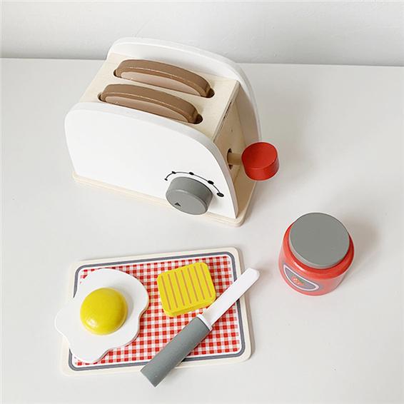 Buy Kids Wooden Pretend Play Sets Simulation Game Toasters Bread Maker