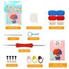 Beginners Crochet Kit Complete Beginner Crochet Kit Red And Blue Doll Crochet Kit For Beginners Handmade Knitting Kit With