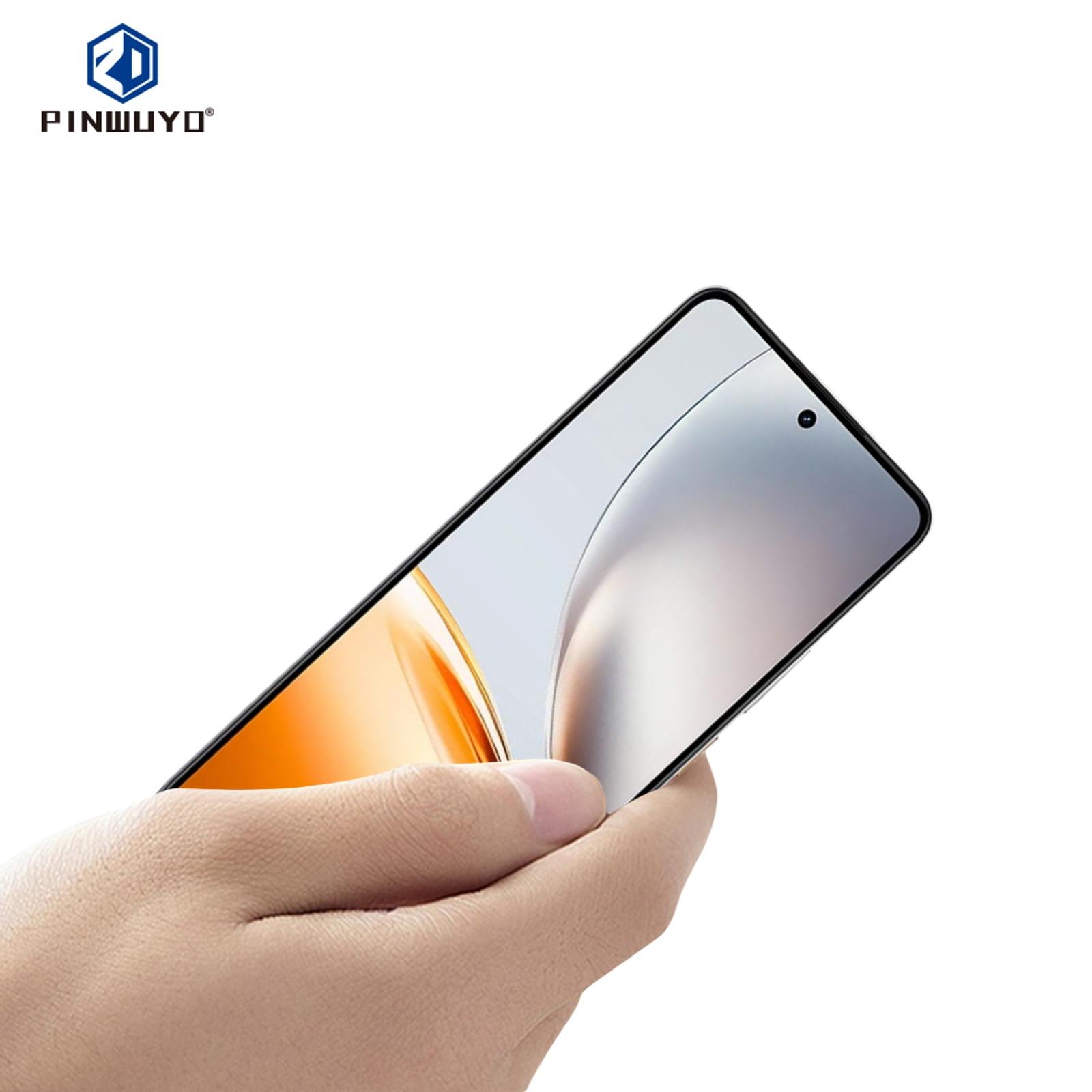 

For Realme P3 Pro 5G Tempered Glass Film PINWUYO JK Series-2 9H Full Screen Protector Black