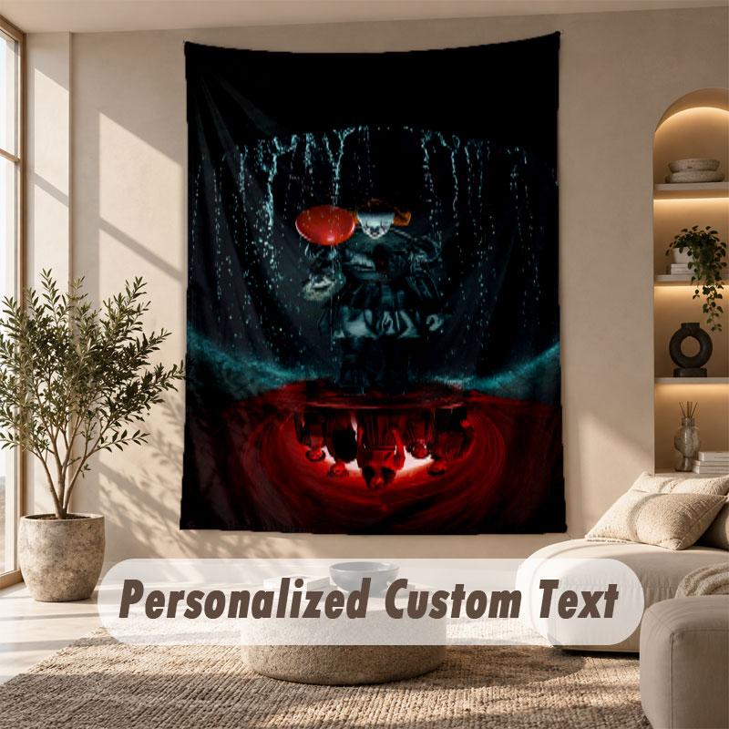 Wall Hanging Tapestry Art Cloth Bedroom Room Background DecorIT Pennywise