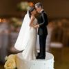 Elegant Cake Toppers Dolls Bride & Groom Figurines  for Anniversaries,Engagements