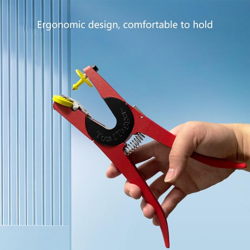 Ear Mark Pliers Durability Alloy Livestock Ear Mark Applicator Animal Ear Piers for Cattle Pigs Sheep Goats and Horses