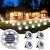 4 Pièces Lampes Solaires de Sol Texture Diamant Éclairage Paysager Encastré pour Jardin Cour Chemin Étanche Marche/Arrêt Automatique Lampe Décorative