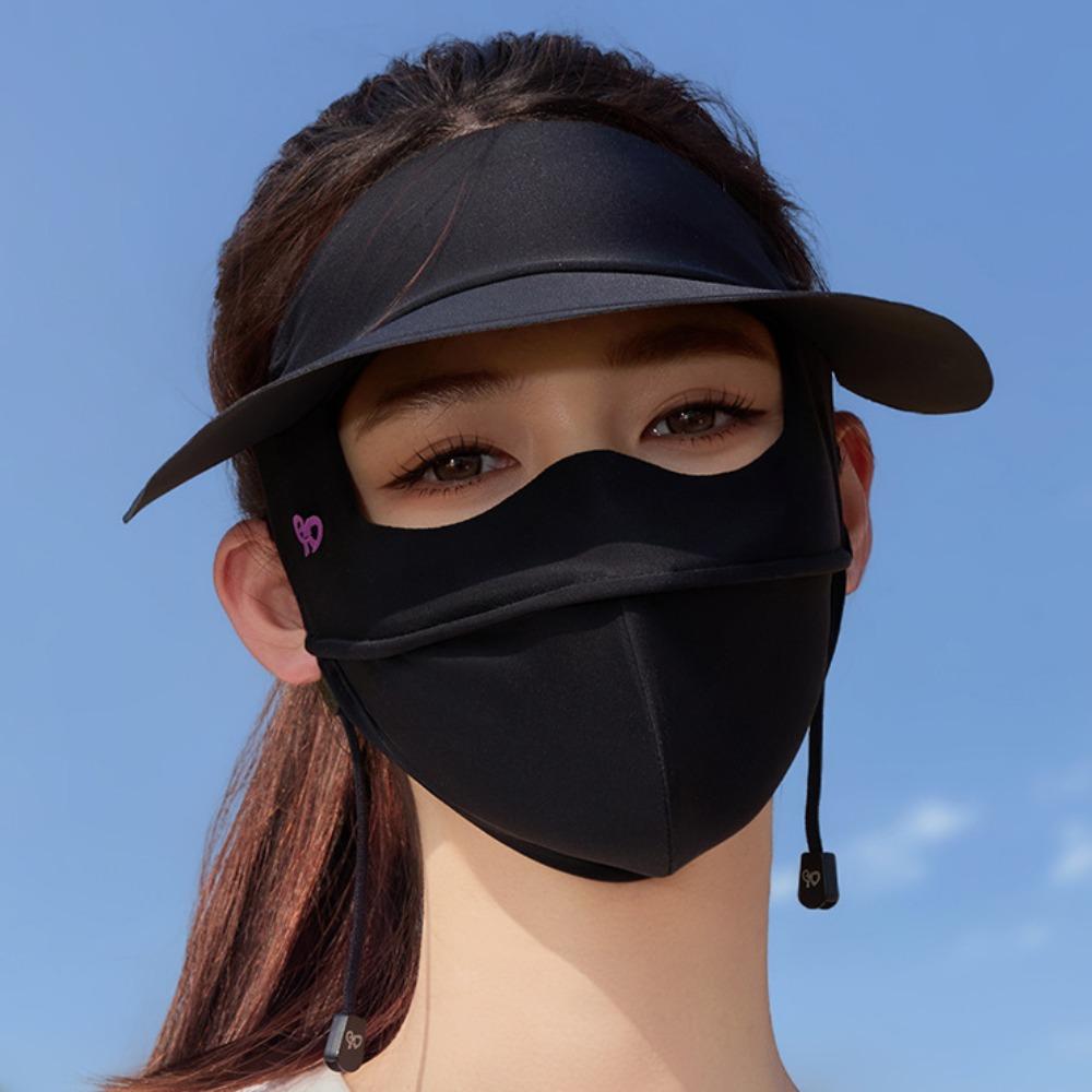 UV Protection Ice Silk Mask Dustproof UV Protection Veil Thin Sunscreen Face Cover  Unisex