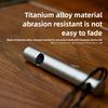 High Decibel Titanium Whistle Emergency Survival Tool with Neck Lanyard Ultralight for Hiking Camping Outdoor Adventure EDC