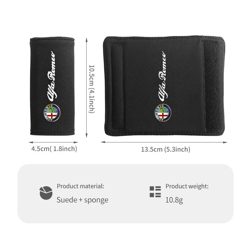Car Stickers For Alfa Romeo Soft Suede Car Door Handle Cover Roof Armrest Glove Protection Accessories For Alfa Romeo 159 Giulie