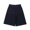 ENNITTUDE Denim-Like Knit Bermuda Pants [Indigo]