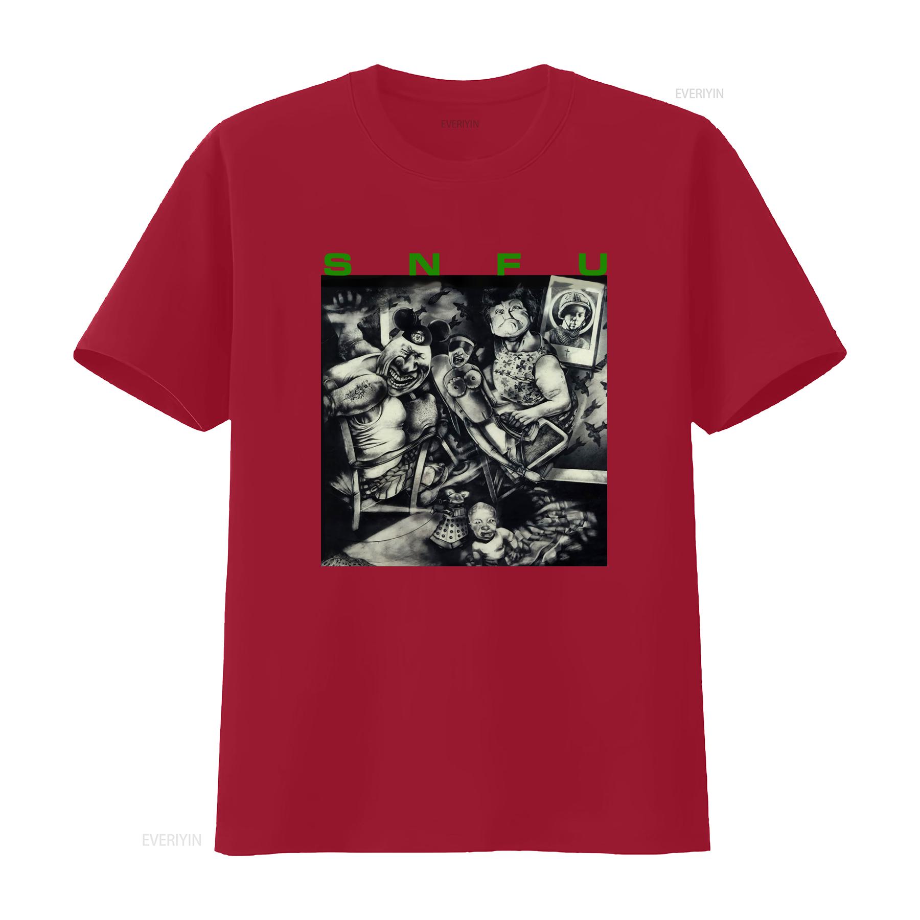 

Snfu Better Than A Stick In The Eye Album Cover Print Black T Shirt vintage Washed Top For Everyday Wear Stylish graphic S