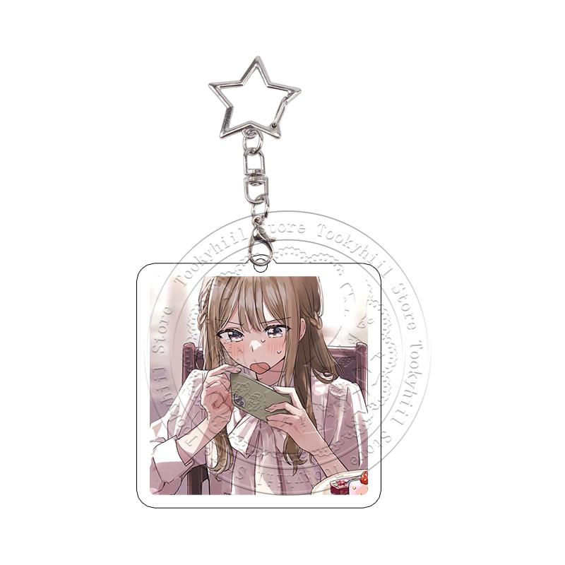 

10Pcs Senpai Is An Otokonoko Anime Acrylic Keychains Decoration Keyring Cute Character Keyrings Pendant Decor Gift for Fans 4cm