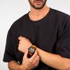 Sector Ex-48 Silicone Strap Black And Orange Dial Quartz R3251302002 Men's Watch