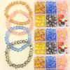100Pcs Fashion Round Crystal Glass Loose Beads Colorful Crystal Beads for Jewelry Making DIY Handmade Glass Beading Accessories