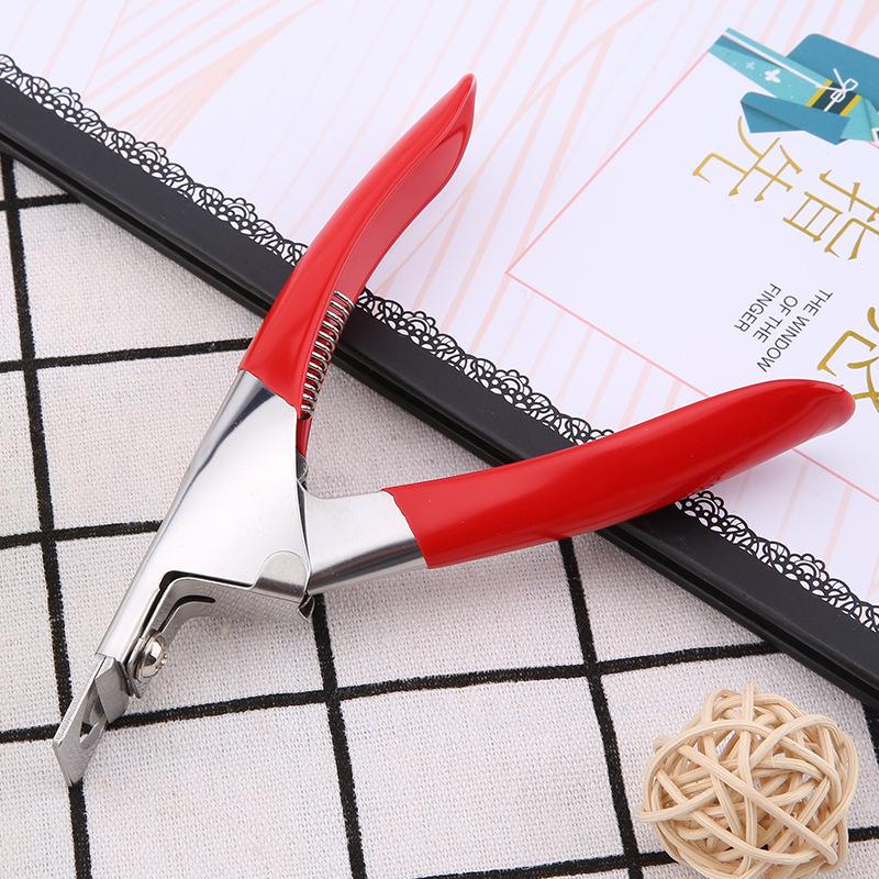 

Nail Art U-Shaped Nail Tip Scissors - DIY French Cutter with Light Therapy for Nail Extensions