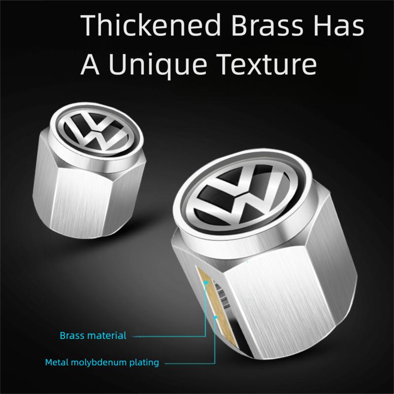 Car Tire Valve Caps Emblem Metal Cap Case For VW GOLF 4 5 6 7 8 MK4 Passat B5 B6 B7 POLO 6R 9N 6C Tiguan B5 Touran Accessories