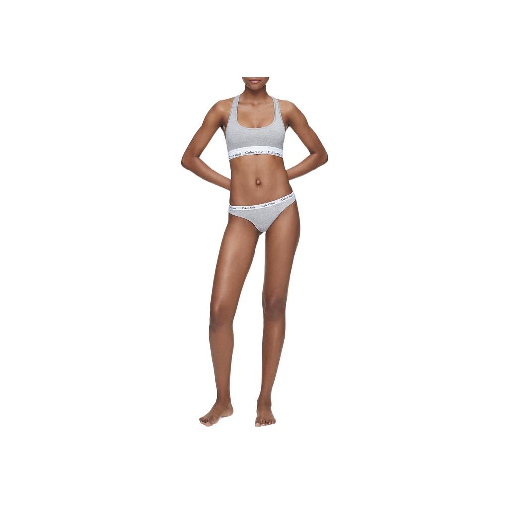Calvin Klein FW22 Solid Logo Jacquard Sexy No-Show Thong Underwear 3-Pack Women Underwear QD3588-999
