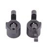 Metal Accessory Front C Hub Carrier Steering Knuckle for   SCX10 II RC Car (Black)