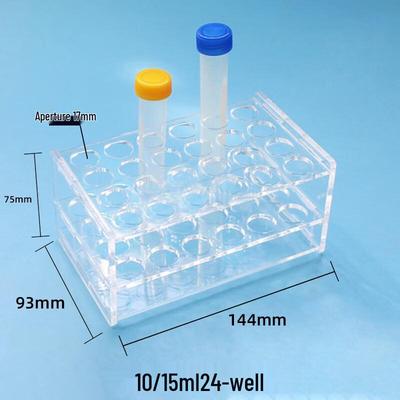 Schleiden Acrylic Centrifuge & Test Tube Rack