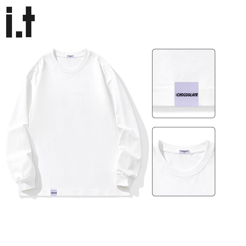 CHOCOOLATEit Men's Pure Cotton Solid Long Sleeve T-Shirt