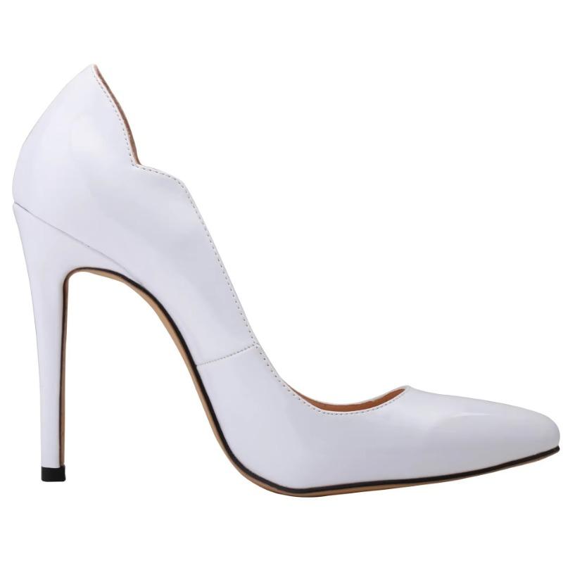 New Women Pumps Fashion Sexy 11cm High Heels Classic Pointed Toes Ship-on Stilettos Elegant Thin Heel Jazz Dance Wedding Shoes