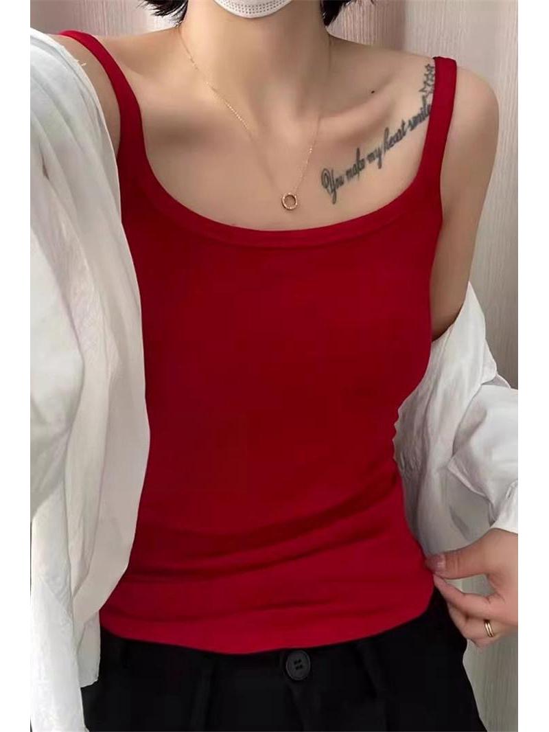 

Женская фланелевая майка с встроенным бюстгальтером - Утягивающий осенне-зимний жилет One size (80-130 jin)