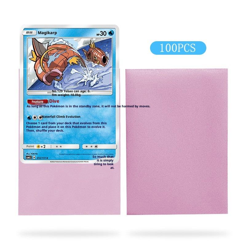 100 ks prémiových obalů na karty Matné obaly na karty Kompatibilní s Mtg Pokemon Trading Cards a Sport Standardní velikost deskové hry