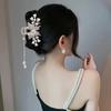 Long Butterfly Beaded Tassel Hair Clip For Women Fairy Temperament Sweet Princess Hairpin  Hair Accessories