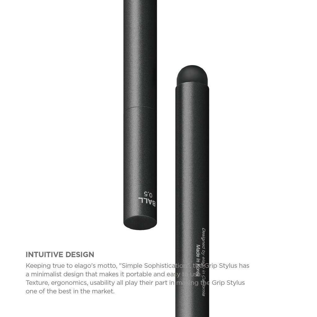 elago STYLUS BALL Touch Pen x Ballpoint Pure Aluminum Stylus Compatible with Various Smartphones and Tablet Includes Black Pen, 99% Pen, PCs, Refills,