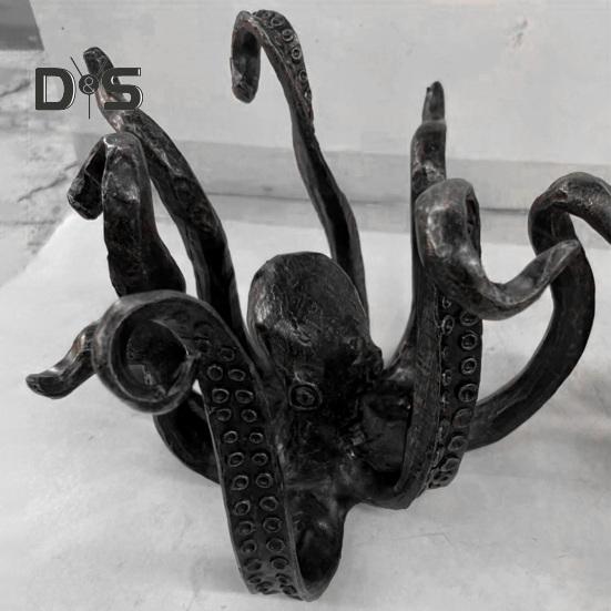 Vintage Octopus Mug Holder Resin Sea Animal Figurine Kitchen Countertop Coffee Cup Organizer Hanger Stand Rack Indoor Outdoor Decoration