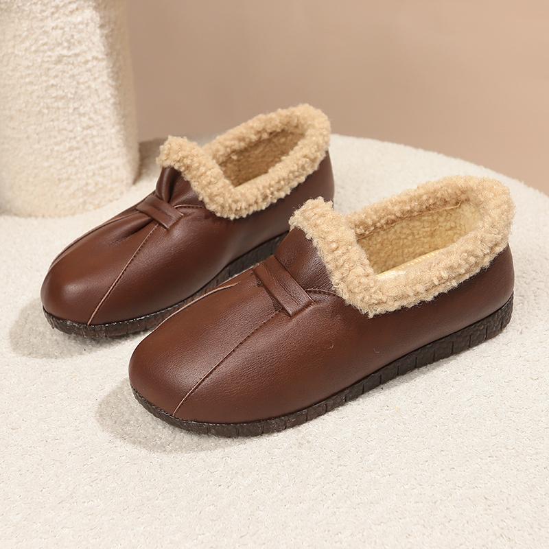 Fashion Winter Outdoor Snow Boots 2024 Women's Warm Cotton Shoes Casual Comfortable Plush Waterproof Small Leather Shoes  Women's Shoes