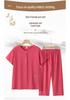 Granny Short Sleeve Summer Suit - Casual Two-Piece Set for Middle-Aged & Elderly Women