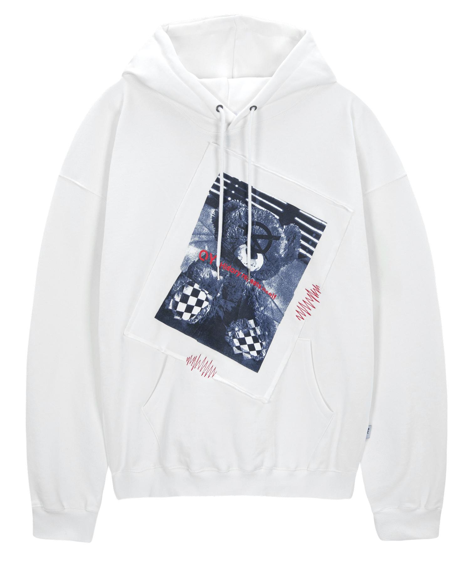 Oy Wrinkle Stitch Odori Hoodie - White White/1Size