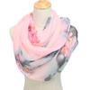 Fashion Women Ultra Thin Long Chiffon Flower Print Silk Scarves Spring Polyester Lotus Pattern Soft Sunscreen Shawl Scarf N49