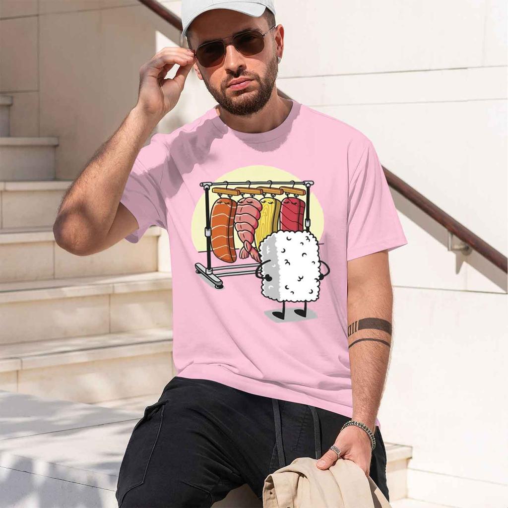 Sushi Wardrobe T Shirt Unisex Unisex Funny High Quality Tshirt Graphic T Shirts Loose Shortsleeve Pritned Tshirt Unisex Tops 2026 New