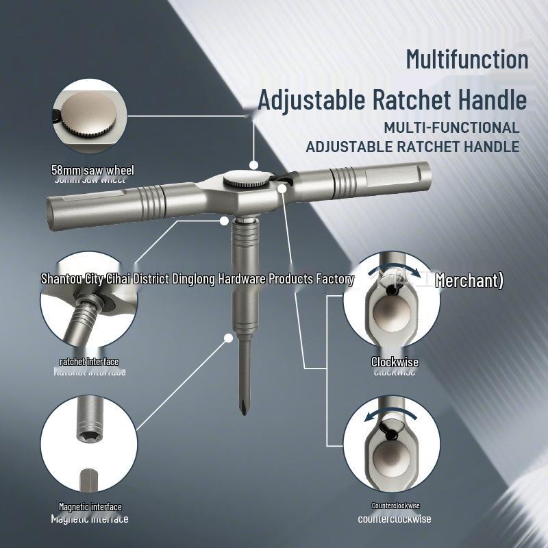 24-in-1 Multifunctional Ratchet Screwdriver Set - S2 Steel, High Hardness Household Wrench Tools.