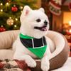 Holiday Pet Neckwear, Soft Christmas Neckerchief Cartoon Printed Dog Scarf Collar for Picture Days, Party Wear and Seasonal Style