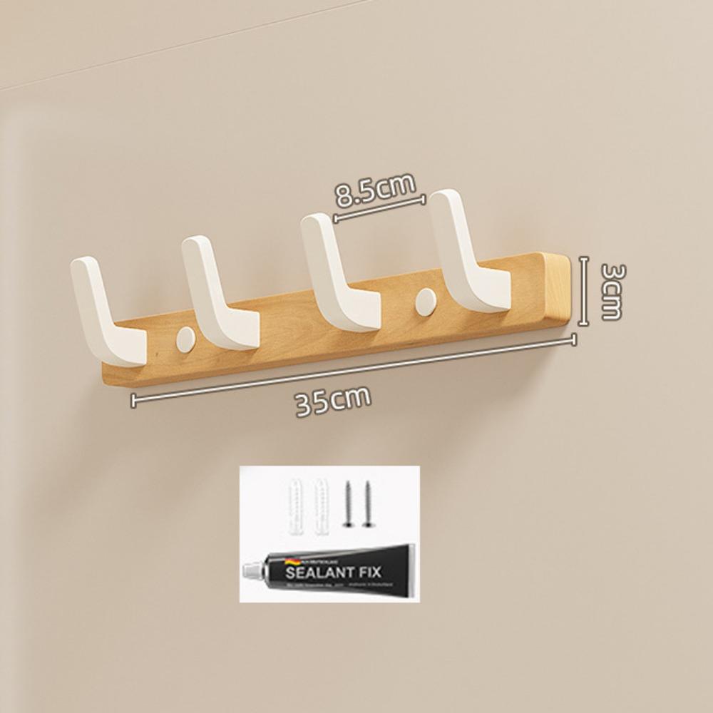 Punch-Free Wall Hook Nordic Style Coat Rack Key Bag Hanger Clothes Hanger Bedroom