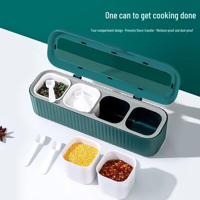 Chahua 4-Compartment Seasoning Box