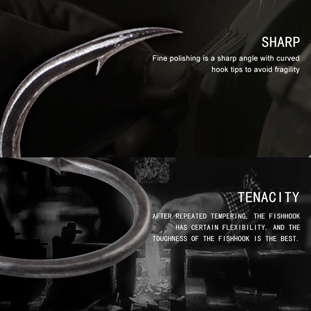 Fishing Hook With Barbs Anti-rust Carp Circle Hook Stainless Steel Fishhook For Saltwater Freshwater
